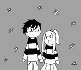 Monochrome Love sticker #7059205