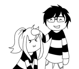 Monochrome Love sticker #7059206