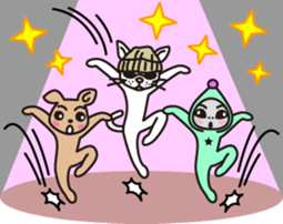 The cat WHITERUM lives in the present. sticker #7059328