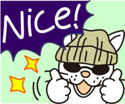 The cat WHITERUM lives in the present. sticker #7059333