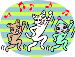 The cat WHITERUM lives in the present. sticker #7059336