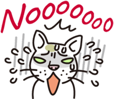 The cat WHITERUM lives in the present. sticker #7059343