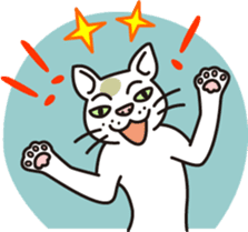 The cat WHITERUM lives in the present. sticker #7059344