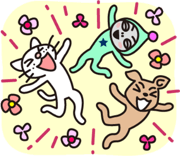 The cat WHITERUM lives in the present. sticker #7059347