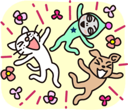 The cat WHITERUM lives in the present. sticker #7059347