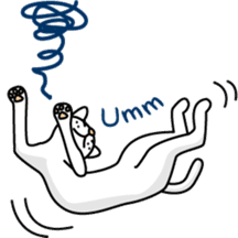 The cat WHITERUM lives in the present. sticker #7059354