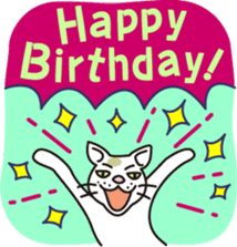 The cat WHITERUM lives in the present. sticker #7059362