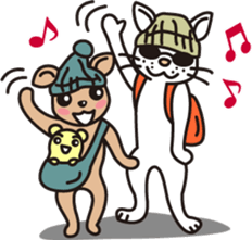 The cat WHITERUM lives in the present. sticker #7059366