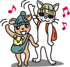 The cat WHITERUM lives in the present. sticker #7059366