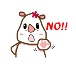 Pinkko : A pretty rhino sticker #7059857