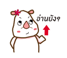 Pinkko : A pretty rhino sticker #7059872