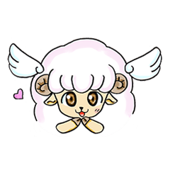Pink Sheep with Wings