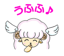 Pink Sheep with Wings sticker #7060051