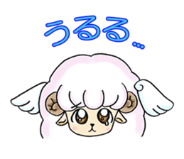 Pink Sheep with Wings sticker #7060053