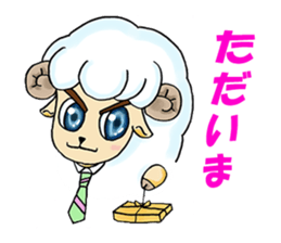 Pink Sheep with Wings sticker #7060066