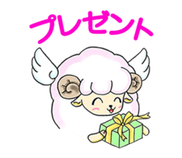 Pink Sheep with Wings sticker #7060087