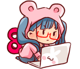 Girly Party sticker #7060587