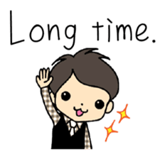 Akkun and Moco Stickers English version sticker #7061213