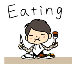 Akkun and Moco Stickers English version sticker #7061215