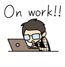 Akkun and Moco Stickers English version sticker #7061224