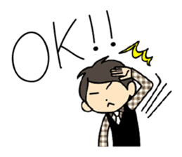 Akkun and Moco Stickers English version sticker #7061229