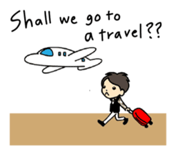 Akkun and Moco Stickers English version sticker #7061230