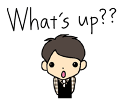 Akkun and Moco Stickers English version sticker #7061231