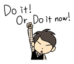 Akkun and Moco Stickers English version sticker #7061238