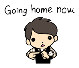 Akkun and Moco Stickers English version sticker #7061243