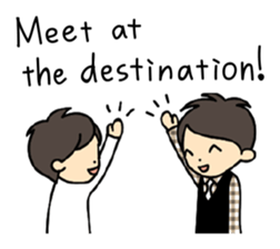 Akkun and Moco Stickers English version sticker #7061244