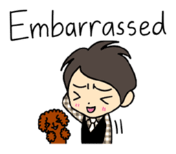 Akkun and Moco Stickers English version sticker #7061245