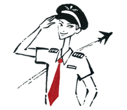 L-Air fashionable characters. sticker #7062115