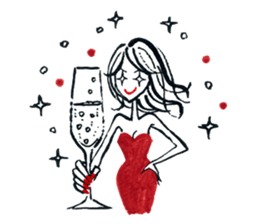 L-Air fashionable characters. sticker #7062125