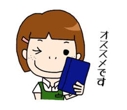Book Store Girl MIRAI sticker #7062257