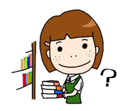 Book Store Girl MIRAI sticker #7062264