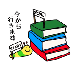 Book Store Girl MIRAI sticker #7062270