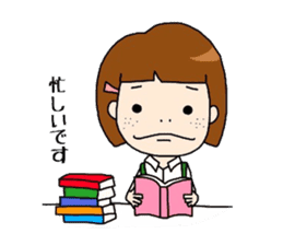 Book Store Girl MIRAI sticker #7062287