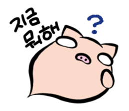 Pig nose friend(Korean) sticker #7064224