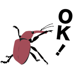 Cool Japanese insects sticker #7064853