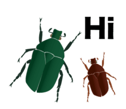 Cool Japanese insects sticker #7064864