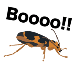 Cool Japanese insects sticker #7064882