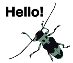 Cool Japanese insects sticker #7064885