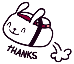 Lazy Sushi Bunny and Rabbit Friends sticker #7065504