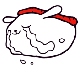 Lazy Sushi Bunny and Rabbit Friends sticker #7065515