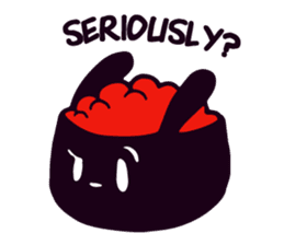 Lazy Sushi Bunny and Rabbit Friends sticker #7065517