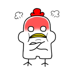 Mouth is bad, good chicken2 sticker #7065705