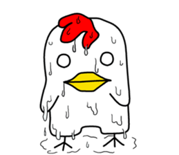 Mouth is bad, good chicken2 sticker #7065710