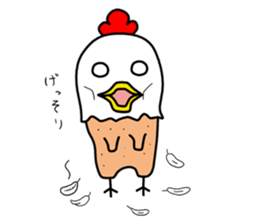 Mouth is bad, good chicken2 sticker #7065711