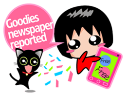 Xuan sister and little black cat sticker #7066264