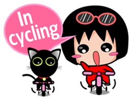 Xuan sister and little black cat sticker #7066279